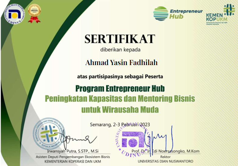 Sertifikasi Kemenkop